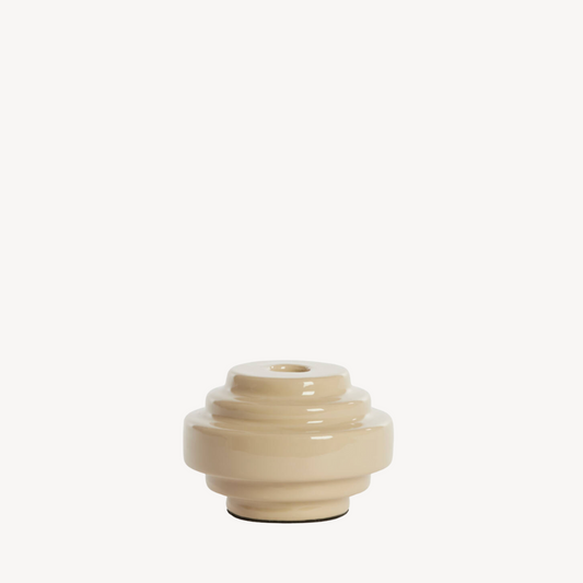 Kandelaar Wanhati Hoogglans Beige