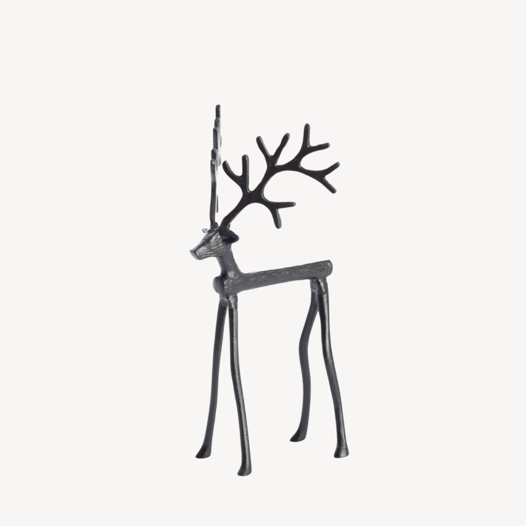 Ornament Reindeer Zwart