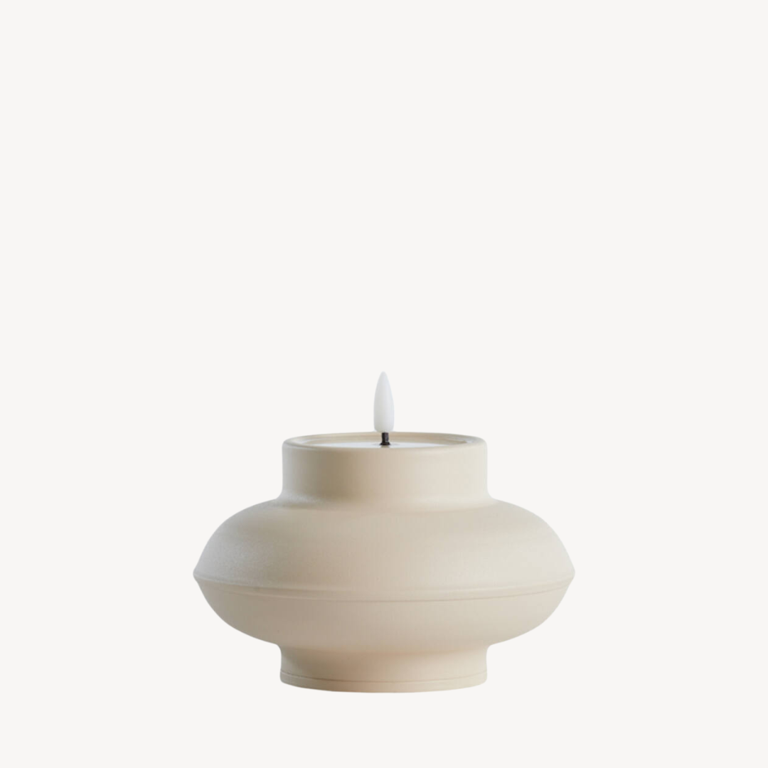 LED Outdoor Kaars Beige