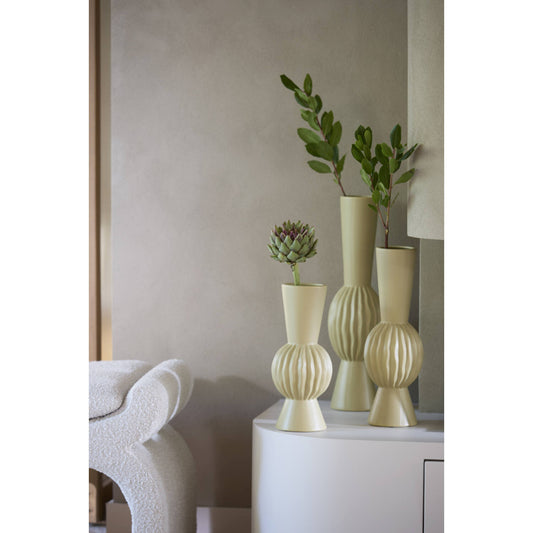 Vaasje Suzzara light olive green S