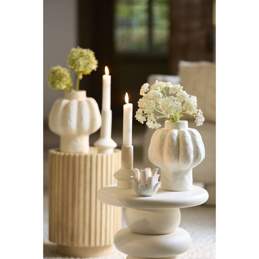 Kaarsenhouder Burano matt cream S