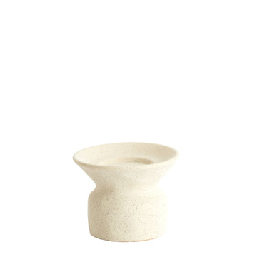 Kaarsenhouder Atrani mat cream S