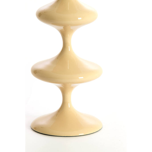 Kaarsenhouder Vireen glanzend beige S
