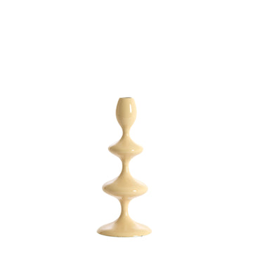Kaarsenhouder Vireen glanzend beige S