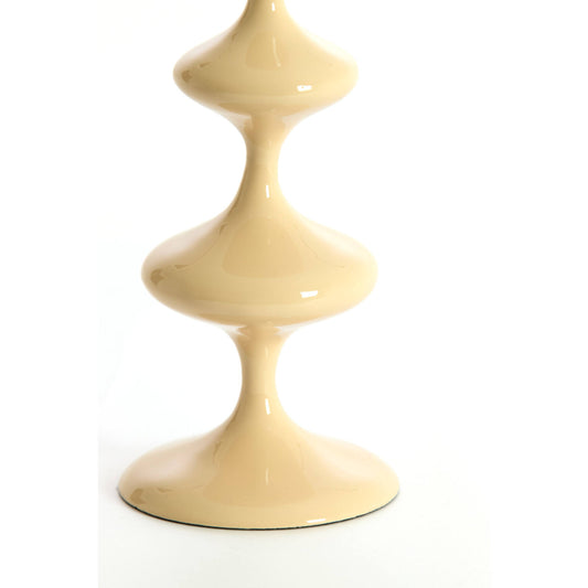 Kaarsenhouder Vireen glanzend beige M