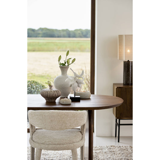 Theelichthouder Othoni cream/black S