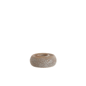 Theelichthouder Othoni cream/black S