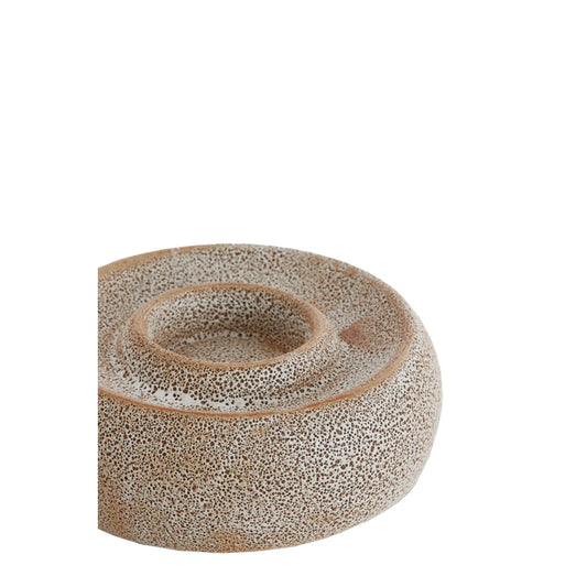 Theelichthouder Othoni cream/black M