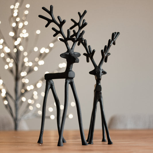 Ornament Reindeer Zwart