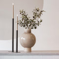 lemons conceptstore - woonwinkel roden - woonaccessoires - vaas - zelata - light & living - beige - bolvaas - vase - keramiek - modern - japandi