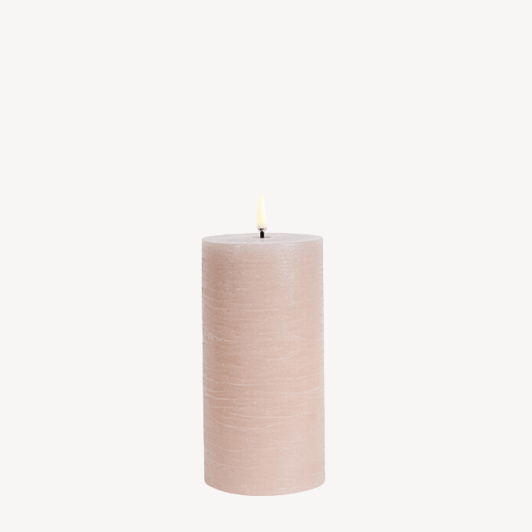 lemons conceptstore - woonwinkel roden - woonaccessoires - uyuni - led kaars - led candle - stompkaars - pillarcandle - pilaarkaars - beige