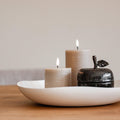 lemons conceptstore - woonwinkel roden - woonaccessoires - uyuni - led kaars - led candle - stompkaars - pillarcandle - pilaarkaars - beige